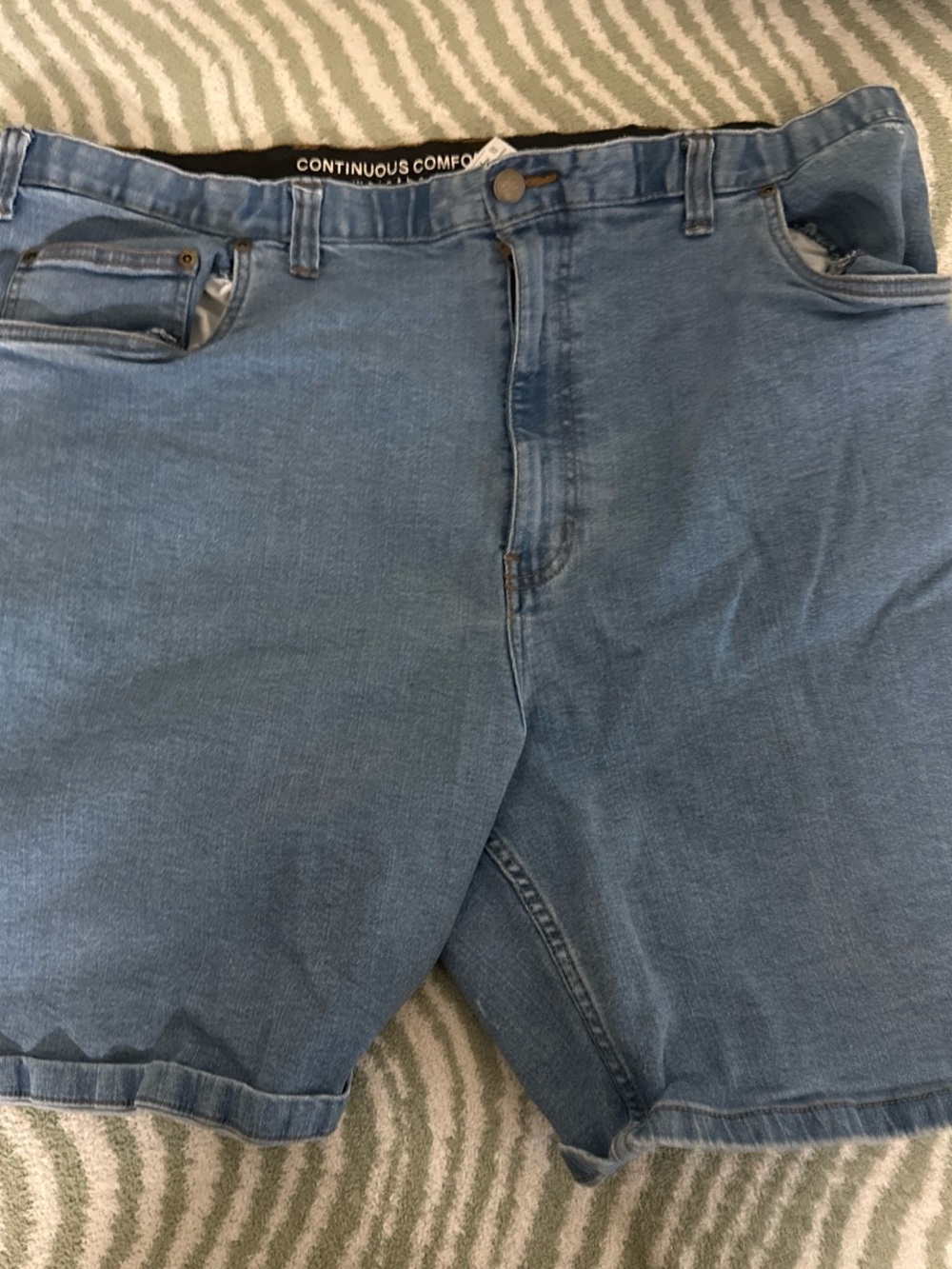 Men's Light Blue Jean Shorts -
